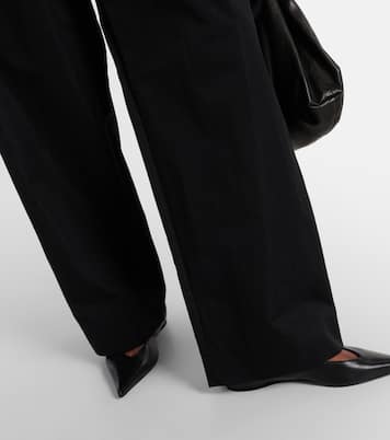 Pantaloni a gamba larga in drill di misto cotone | Wardrobe.NYC