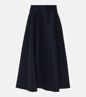 Midirock Toile Iconographe aus Crepe Couture | Valentino