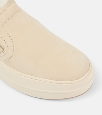 Skyscraper suede platform slip-on sneakers | Hogan