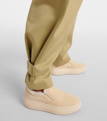 Skyscraper suede platform slip-on sneakers | Hogan