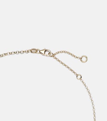 Halskette Strength Resilience aus 18kt Gelbgold mit Emaille und Diamant | FoundRae