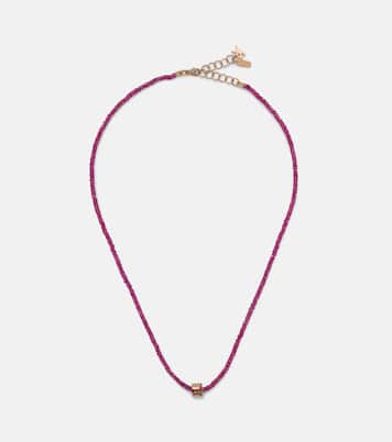 Infinite 18kt rose gold necklace with spinels | Suzanne Kalan