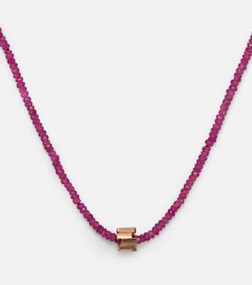 Infinite 18kt rose gold necklace with spinels | Suzanne Kalan