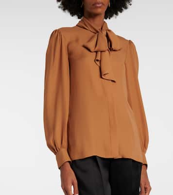Blusa in charmeuse di seta | Saint Laurent
