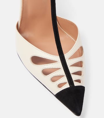 Salones Camille 105 de piel y ante | Aquazzura