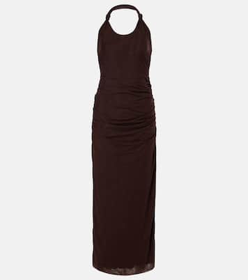 Abito midi Jacques Knot con ruches | SIR