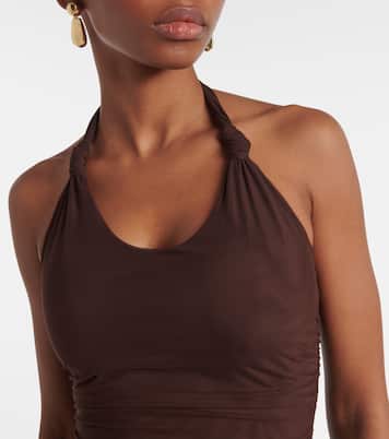Abito midi Jacques Knot con ruches | SIR