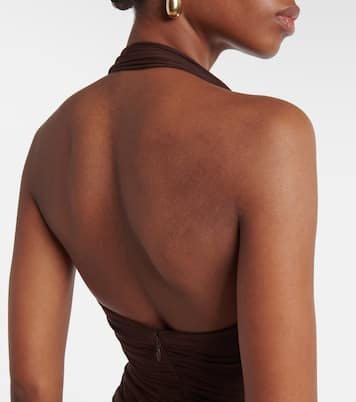 Abito midi Jacques Knot con ruches | SIR