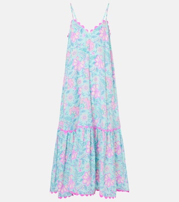 Abito midi in cotone con stampa floreale | Juliet Dunn