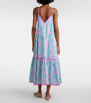 Abito midi in cotone con stampa floreale | Juliet Dunn