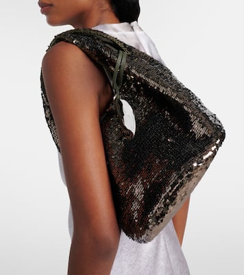 Mini sequined tote bag | JW Anderson