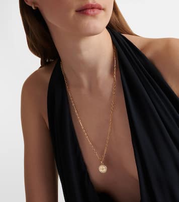 Pendentif Internal Compass en or 18 ct et diamants | FoundRae