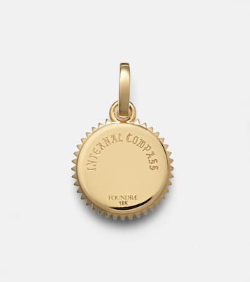 Pendentif Internal Compass en or 18 ct et diamants | FoundRae
