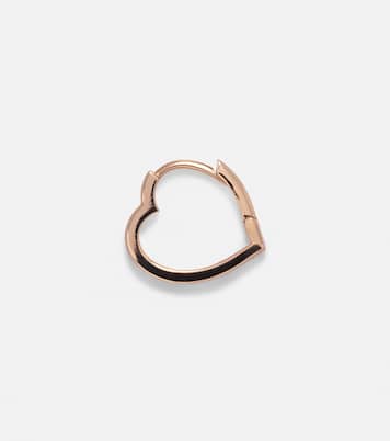 Boucle d'oreille unique Antifer Heart Small en or 18 ct et diamants | Repossi