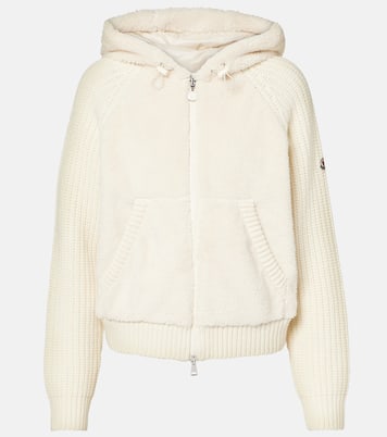 Wool and teddy cardigan | Moncler
