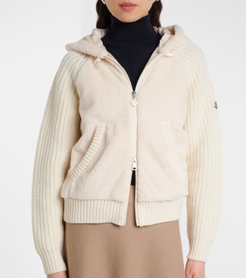 Wool and teddy cardigan | Moncler