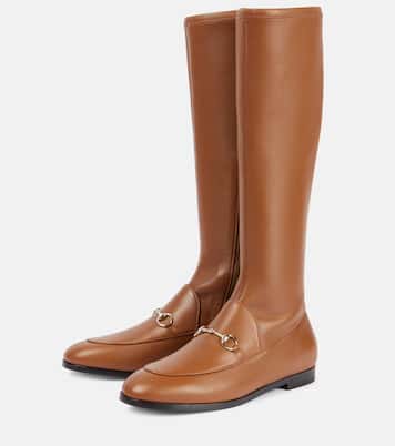 Botas altas Gucci Jordaan de piel | Gucci