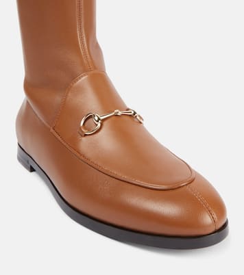 Botas altas Gucci Jordaan de piel | Gucci