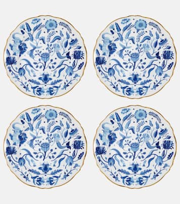 Marino set of 4 porcelain dinner plates | Bitossi
