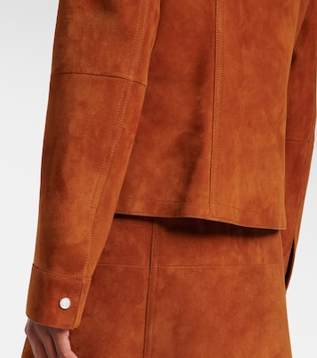 Veste en daim à fleurs | Versace