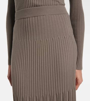 Merino ribbed-knit wool maxi skirt | Joseph