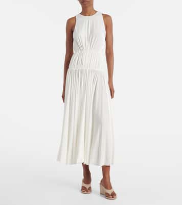 Gathered jersey maxi dress | Alaïa