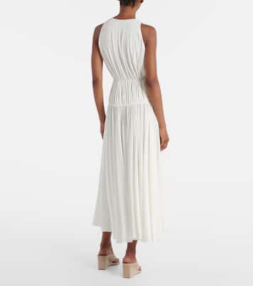 Gathered jersey maxi dress | Alaïa
