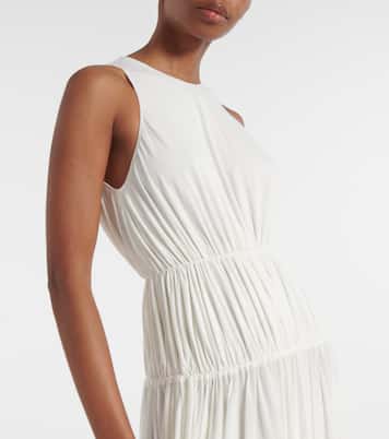 Gathered jersey maxi dress | Alaïa