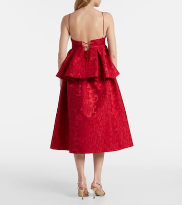 Vestido midi Satine en jacquard matelassé | La DoubleJ