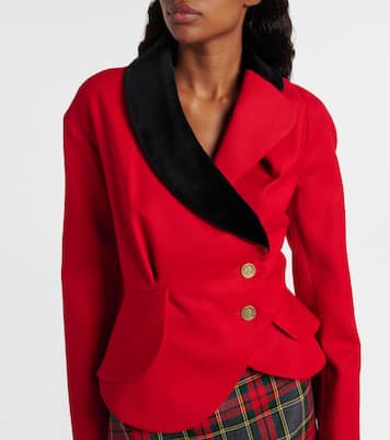 Stormy asymmetric virgin wool jacket | Vivienne Westwood