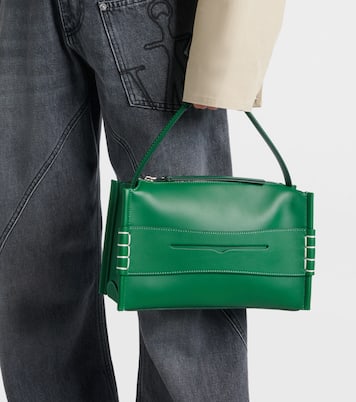 Loafer leather shoulder bag | JW Anderson