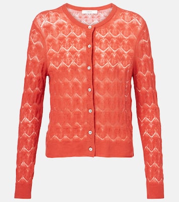 Pointelle cotton cardigan | Vince