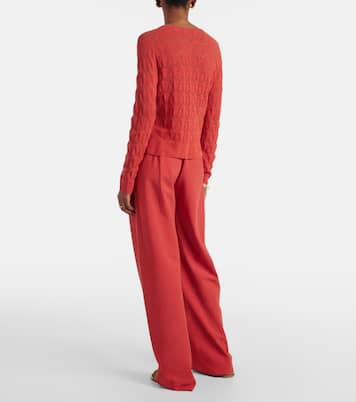 Pointelle cotton cardigan | Vince