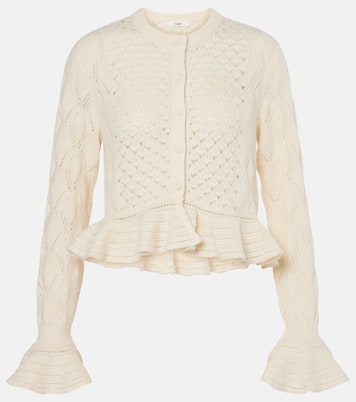 Cárdigan de croché de algodón, lana y seda | Chloé