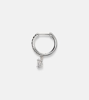 18kt white gold single earring with diamonds | Anita Ko