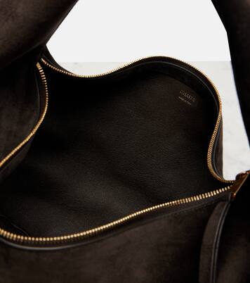 Olivia Medium suede shoulder bag | Khaite