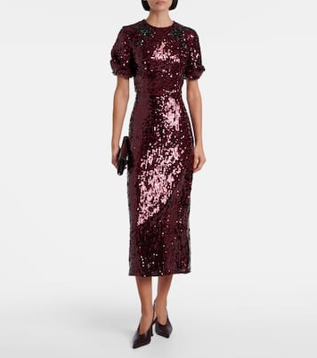Sequined midi dress | Erdem