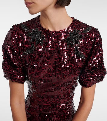 Sequined midi dress | Erdem