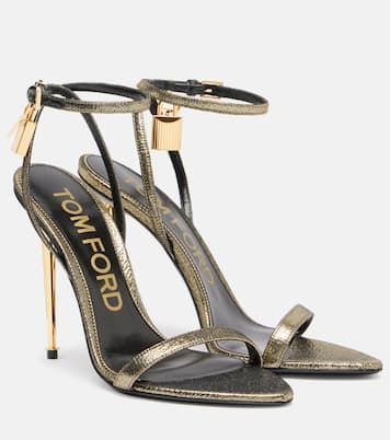 Sandales Padlock 105 métallisées | Tom Ford