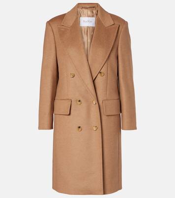 Cosa double-breasted camel hair coat | Max Mara