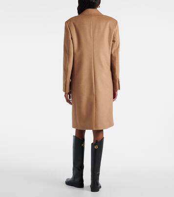 Cosa double-breasted camel hair coat | Max Mara