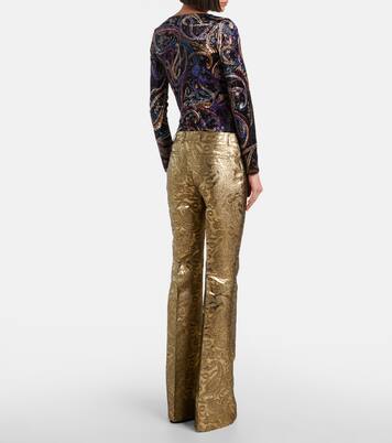 Paisley brocade flared pants | Etro