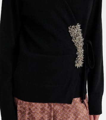 Cardigan aus Kaschmir mit Kristallen | Dries Van Noten