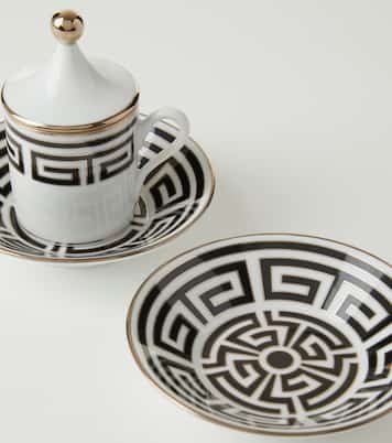 Labirinto Tête à Tête' set of two coffee cups and saucers | Ginori 1735