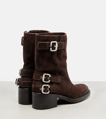 Dakota suede biker boots | Chloé