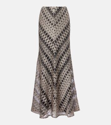 Maxirock aus Häkelstrick | Missoni