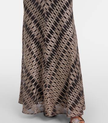 Maxirock aus Häkelstrick | Missoni