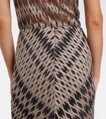 Maxirock aus Häkelstrick | Missoni