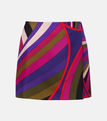 Iride silk wrap skirt | Pucci