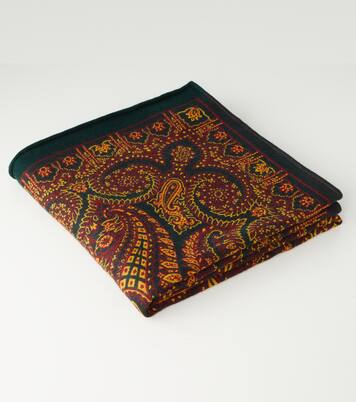 Paisley wool and silk-blend throw | Etro